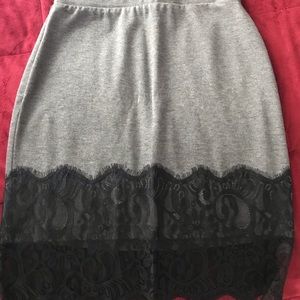 Gray and black skirt!